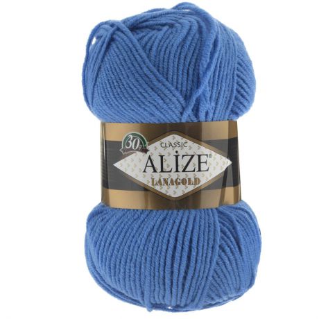 Пряжа для вязания Alize "Lanagold", цвет: сапфир (237), 240 м, 100 г, 5 шт