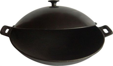 Сковорода-вок Mallony W-31L, с металлической крышкой, диаметр 31 см