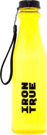 Бутылка спортивная Irontrue "Classic Series", цвет: желтый, черный, 750 мл. ITB921-750
