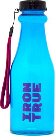 Бутылка спортивная Irontrue "Classic Series", цвет: голубой, черный, 550 мл. ITB921-550
