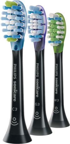 Набор насадок для электрической зубной щетки Philips Sonicare C3 Premium Plaque Control HX9073/33 с функцией BrushSync, 3 шт