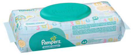 Pampers Детские влажные салфетки Baby Fresh Clean 64 шт