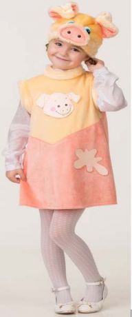 Карнавальный костюм Батик "Свинка Нюша", цвет: розовый. Размер: 28