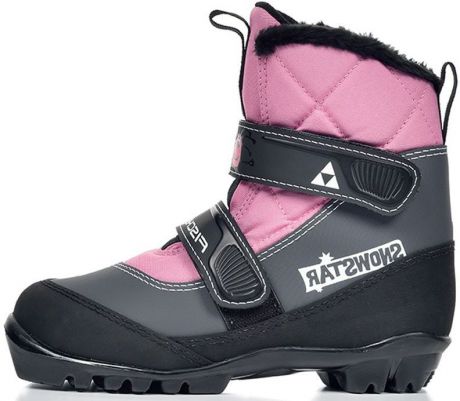 Лыжные ботинки детские Fischer "Snowstar", цвет: розовый. Размер 26