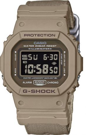 Часы наручные мужские Casio "G-Shock", цвет: коричневый. DW-5600LU-8E
