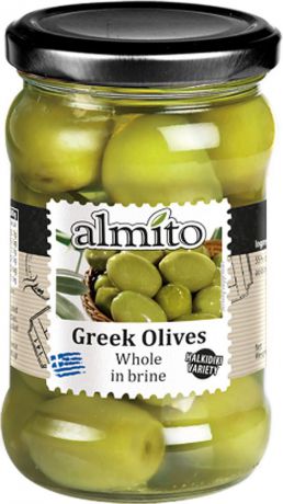 Almito Греческие оливки с косточкой, 320 мл