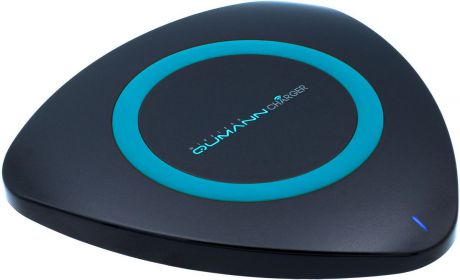 Беспроводное зарядное устройство Qumann QWC-01 Wireless Delta Qi Charger, Black Blue