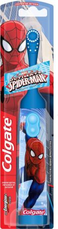 Colgate Зубная щетка "Spider-Man", электрическая, с мягкой щетиной, цвет: синий