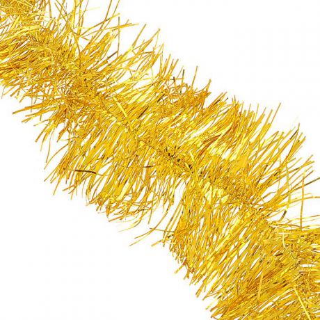Мишура новогодняя Феникс-презент "Magic Time", цвет: золотистый, диаметр 12 см, длина 200 см. 34880