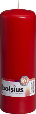 Свеча "Bolsius", цвет: красный, высота 20 см