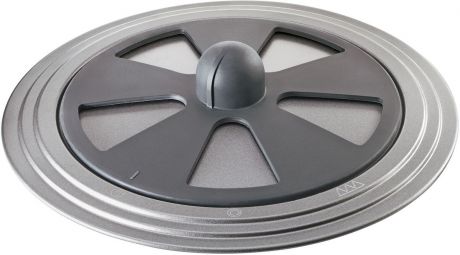 Крышка-защита от брызг Moha "Grill&Cook", мультифункциональная, цвет: темно-серый, диаметр 30 cм