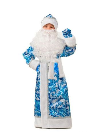 Батик Костюм карнавальный для мальчика Дед Мороз сказочный размер 38