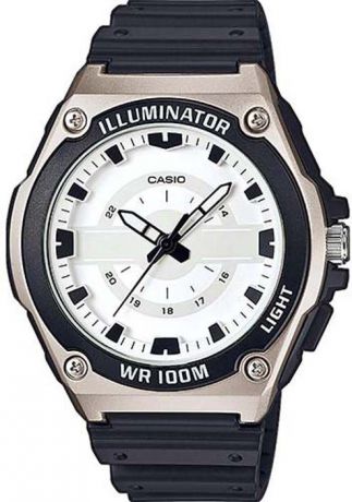 Часы наручные мужские Casio Collection, цвет: черный, белый. MWC-100H-7AVEF
