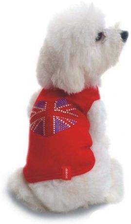 Майка для собак Dobaz "Британский флаг", цвет: хаки. ДА028БХХЛ. Размер XXL