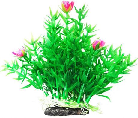 Растение для аквариума Уют "Гемиантус с розовыми цветами", высота 12 см