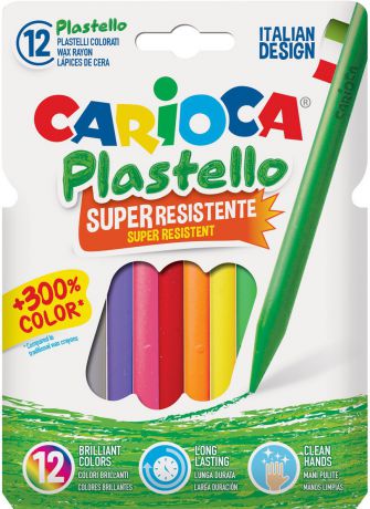 Carioca Набор пластиковых мелков Plastello 12 цветов