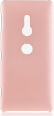 Чехол Brosco Soft-Touch для Sony Xperia XZ2, розовый