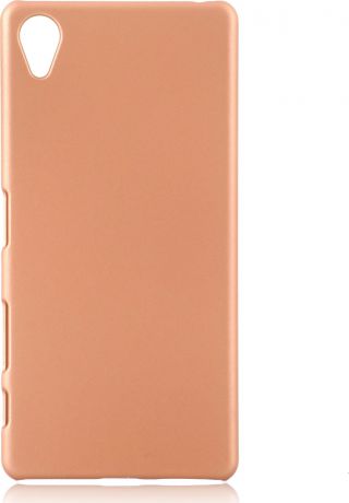 Чехол Brosco Soft-Touch для Sony Xperia X, розовый