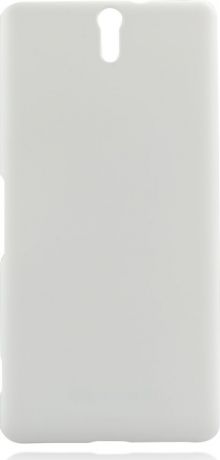 Чехол Brosco Soft-Touch для Sony Xperia C5 Ultra, белый