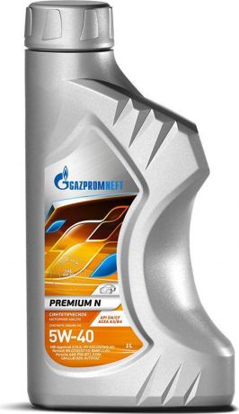 Масло моторное Gazpromneft Premium N 5W-40, API SN/CF, ACEA A3/B4, синтетическое, 1 л