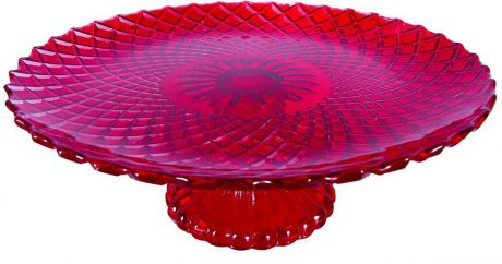 Фруктовница Bekker, цвет: красный, диаметр 25,2 см. BK-7537