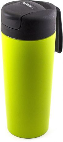 Термостакан-непроливайка Эврика FixMug, цвет: зеленый, 350 мл