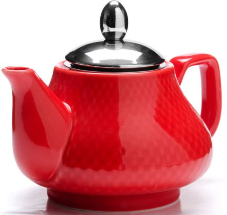 Чайник заварочный "Loraine", цвет: красный, 750 мл. 26593
