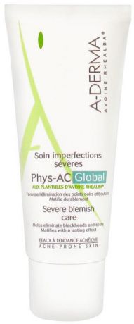 Крем для лица A-Derma Phys-AC Global, для проблемной кожи, 40 мл