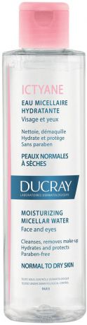 Ducray Увлажняющая мицеллярная вода "Ictyane" для лица и глаз, 200 мл