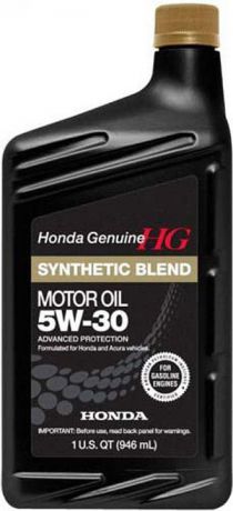 Моторное масло Honda Synthetic Blend, 5W-30 SN, 08798-9034, 946 мл
