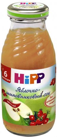 Hipp Сок яблочно-шиповниковый, с 6 месяцев, 200 г