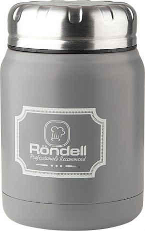 Термос для еды Rondell Picnic, серый, 500 мл