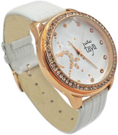 Часы наручные женские Taya, цвет: белый. T-W-0028-WATCH-GL.WHITE