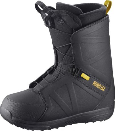 Ботинки для сноуборда Salomon "Faction RTL", цвет: черный, желтый. Размер 30,5 (46,5)