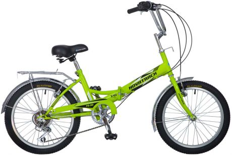 Велосипед складной Novatrack "FS30", цвет: салатовый, 20"