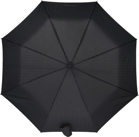 Зонт мужской Isotoner, автомат, 3 сложения, цвет: черный, серый. 09379-3872