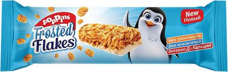 Батончик злаковый Poppins Frosted Flakes Bar, с белым шоколадом, 25 г