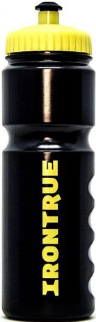 Бутылка спортивная Irontrue "Classic Series", цвет: желтый, черный, 750 мл. ITB711-750