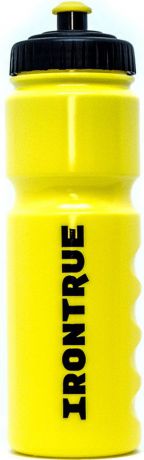 Бутылка спортивная Irontrue "Classic Series", цвет: черный, желтый, 750 мл. ITB711-750