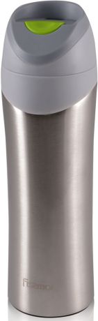 Термокружка "Fissman", цвет: серый металлик 450 мл