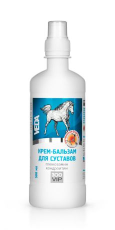Крем-бальзам для лошадей "VEDA", для суставов, с глюкозамином и хондроитином, 500 мл