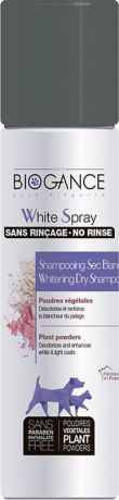 Сухой шампунь для животных Biogance WhiteSpay, для белых окрасов, 300 мл