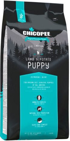 Корм сухой Chicopee "HNL Puppy Lamb & Potato", для щенков, с ягненком и картофелем, 2 кг