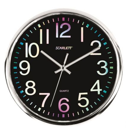 Часы настенные "Scarlett", диаметр 30 см. SC - WC1010O