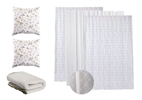 Комплект текстиля "Romantic lavender", 6 предметов