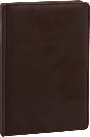 Канц-Эксмо Ежедневник Optima недатированный 136 листов цвет темно-коричневый формат А5