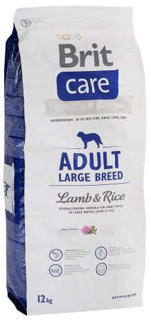 Корм сухой Brit Care "Adult Large Breed" для собак крупных пород, с ягненком и рисом, 12 кг