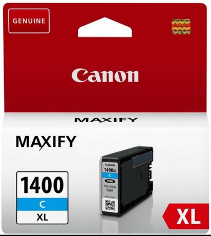 Canon PGI-1400XL, Cyan картридж для Maxify МВ2040/МВ2340