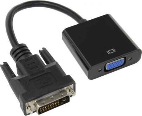 Переходник Cablexpert DVI-D-VGA, черный