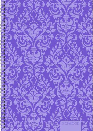 Канц-Эксмо Тетрадь Неоновые узоры 80 листов в клетку цвет фиолетовый формат А4